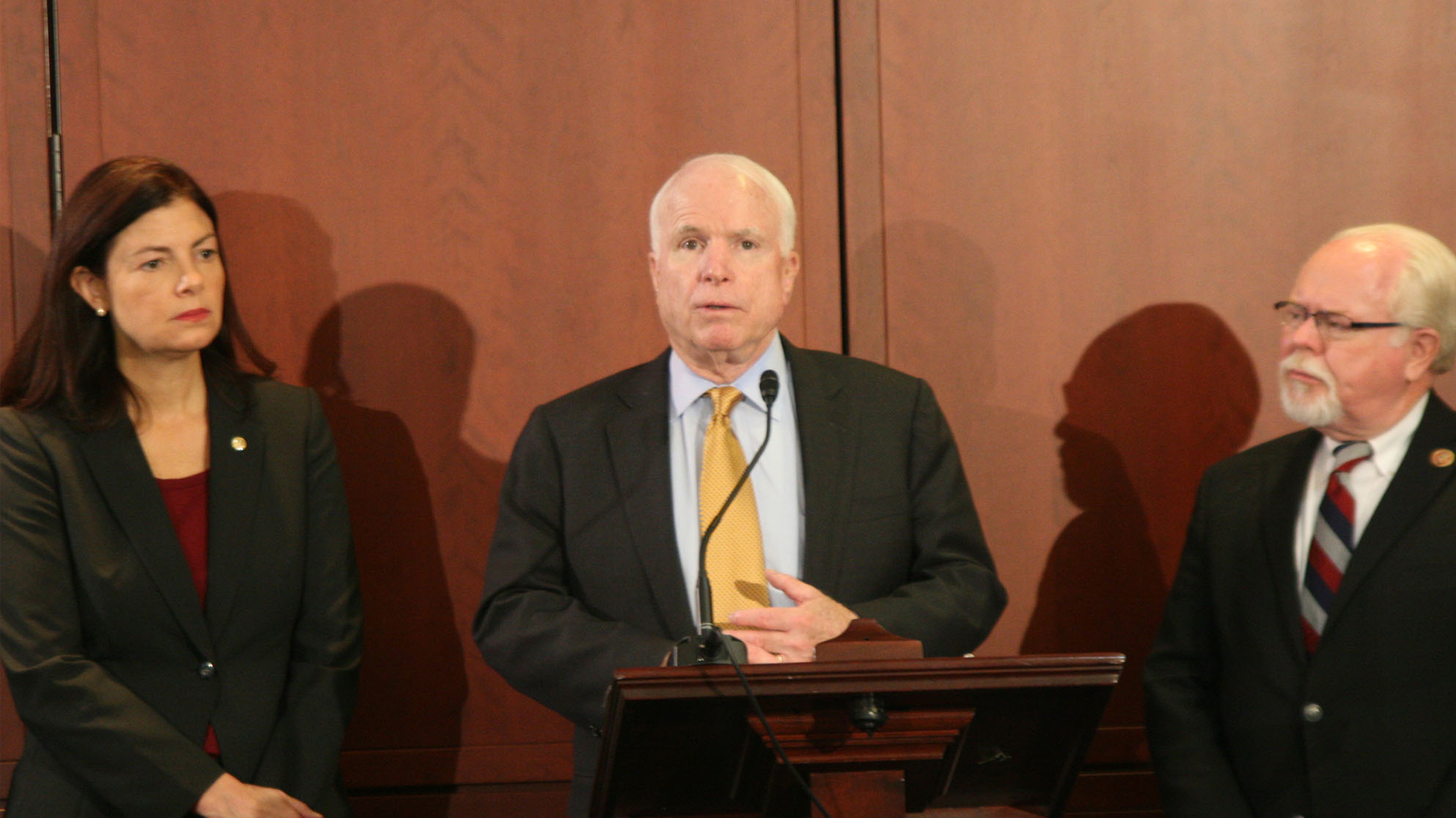 Arizona Rep. Ron Barber and Sen. John McCain joined other lawmakers and former soldiers Thursday urging the Air Force to reverse its plans to retire the A-10 and stop what one said would be ''a travesty.'' Reporter <b>Stephen Hicks</b> found out why.